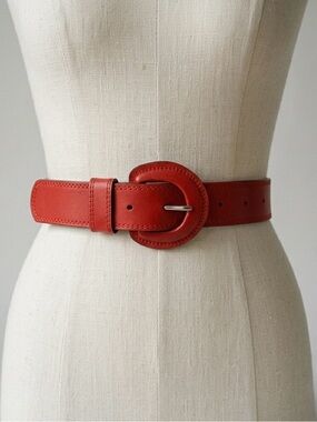 Vintage Laurel Escada Red Waist Belt Size XS